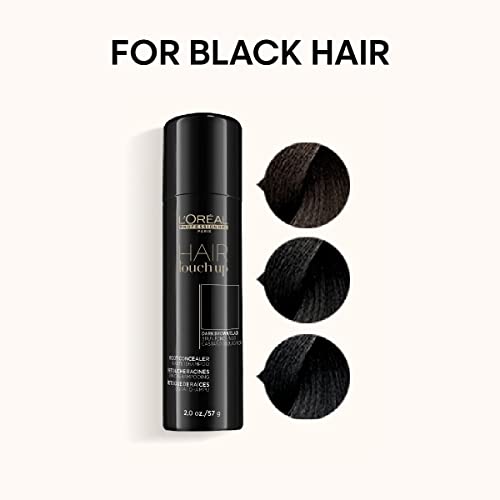 L'oreal Professionnel Hair Root Touch Up | Root Concealer Spray | Blends And Covers Grey Hair | Temporary Hair Color For Dark Brown & Black Hair | 2 Oz. #TOP1