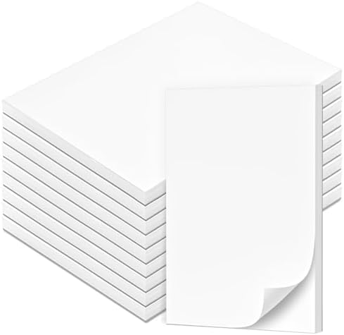 A7 Notizblöcke 6 Stück - 50 Blatt Pro Block, Weißes Papier Für Büro & Schule