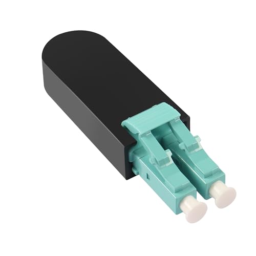 QIANRENON - QIANRENON LC Multimode Duplex Fibre Optique Adaptateur 10 Go OM3 LC/UPC Patchcord Looper Coupleurs 50/125 μm Connecteur de Test pour Réseaux à Fibre Optique