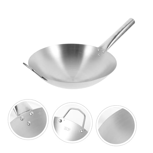 Wok antiadherente de acero inoxidable para cocina miniatura 3