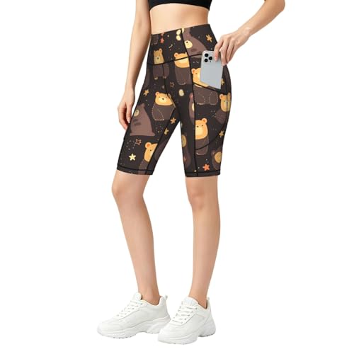 Short de yoga anti-glissement taille haute pour femme actif sans gêne au quotidien