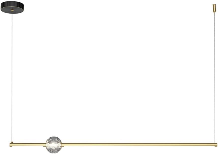 Plafonnier suspendu LED dimmable lustre cristal moderne salon