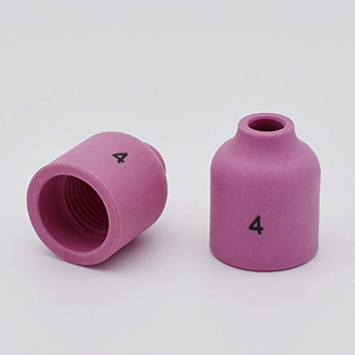 Image of 10PK TIG Gas Lens Alumina Nozzle 53N58 4# 1 /4 inch For SR WP- 9 /20 & 17 /18 /26 | 10PK TIG Gas Lens Alumina Nozzle Ceramic Cup 53N58 4# 1 /4 inch For SR WP- 9 /20 & SR WP-17 /18 /26 TIG Welding Torch