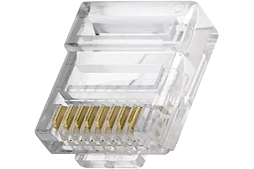 Conector para cabo de rede CONEX RJ45 Cat6 com 50 unidades Transparente Intelbras