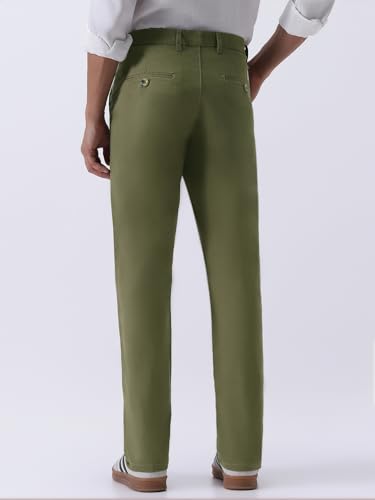 Image of Urbano Fashion Men's Regular Fit Mid Rise Cotton Casual Chinos Trousers Stretch