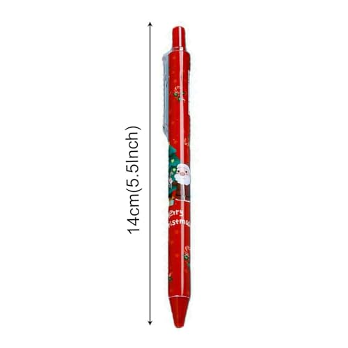 Pack de 10 bolígrafos gel retráctiles navideños miniatura 4