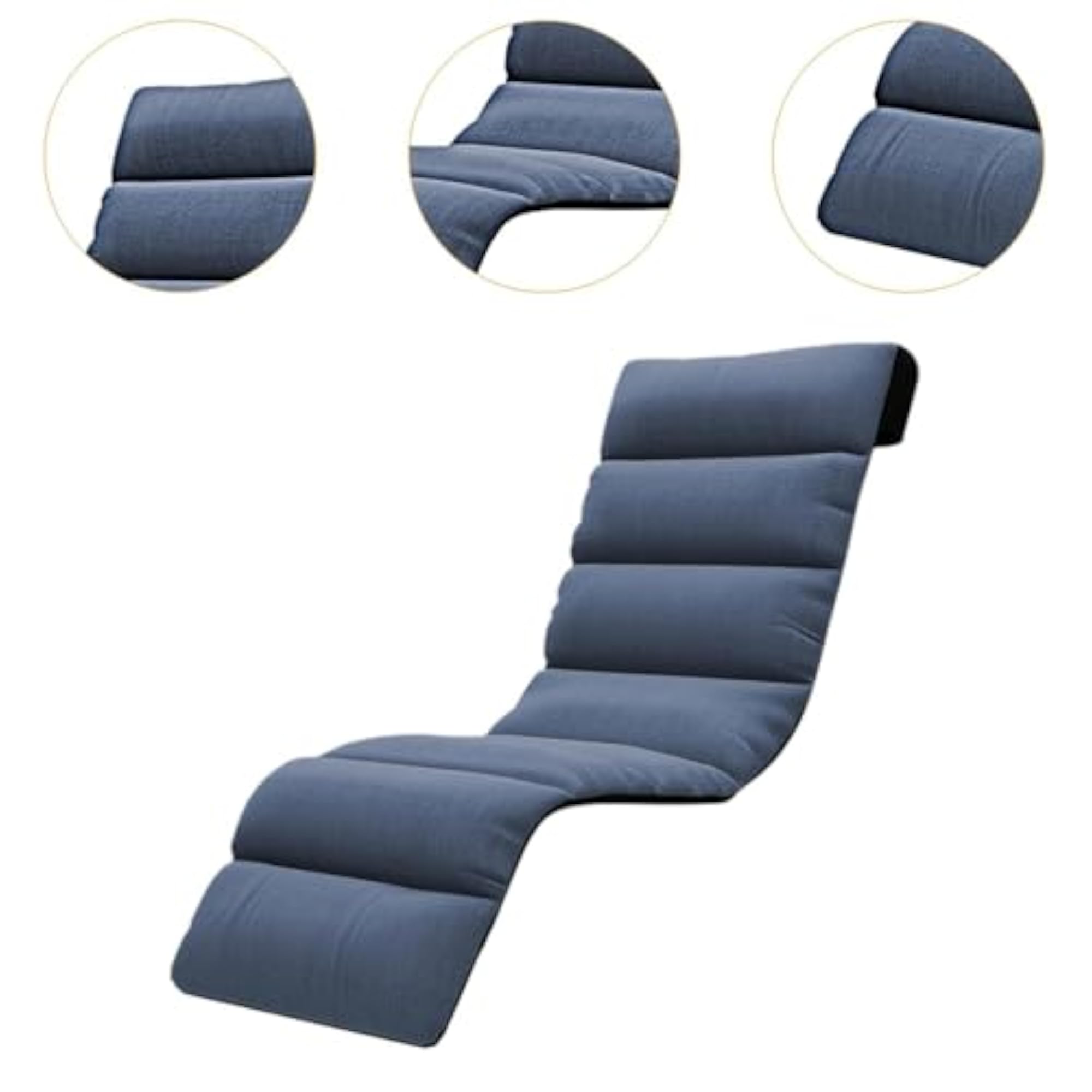Chaise Lounge Cushion for Indoor Office & Patio, Blue