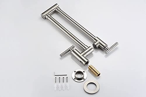 Sumerain SE6111NI Pot Filler Faucet Wall Mount,Brushed Nickel Finish And Dual Swing Joints Design thumb #4