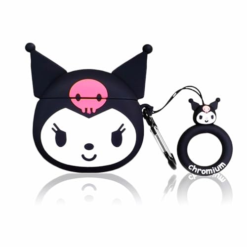 Image of Airpods 4 Cover Silicone Case (2024) Active Noise Cancellation (ANC) with Keychain Protective Case ((Black) Koromi)