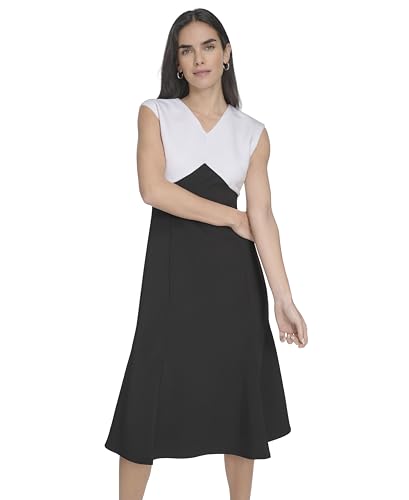 Calvin Klein Women's Scuba Event Career Midi Dress