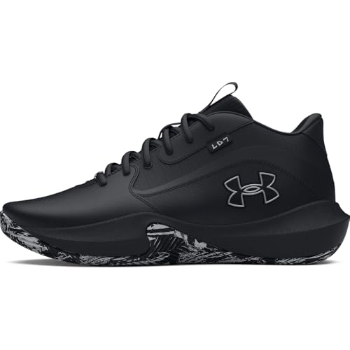 Under Armour Unisex Lockdown 7, (003) Black/Black/Metallic Silver, 8, US