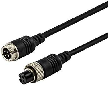 Miniatura 2 de Cable de extensión de aviación de 4 pines para cámara de respaldo con cable/cámara de visión trasera CCTV, camión, remolque, autocaravana, autobús,