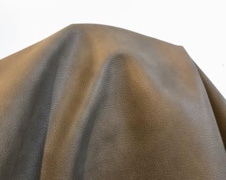 NAT Leathers™ | Taupe Almond Soft Faux Vegan Leather PU (Peta Approved Vegan) | 1 Yard (36 inch x 54 inch) Cut by The Yard | Synthetic Pleather 0.9 mm Nappa Upholstery | 36"x54"
