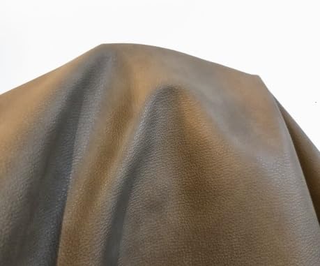 NAT Leathers™ | Taupe Almond Soft Faux Vegan Leather PU (Peta Approved Vegan) | 1 Yard (36 inch x 54 inch) Cut by The Yard | Synthetic Pleather 0.9 mm Nappa Upholstery | 36"x54"