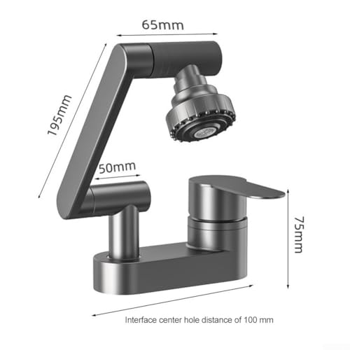 Pomme de douche de cuisine rotative pour remplacer un robinet usé