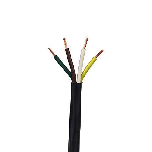 4 Conductor Trailer Cable, 16 AWG GPT, Color Coded PVC Wires with Outer Jacket, 1.5' Length #1