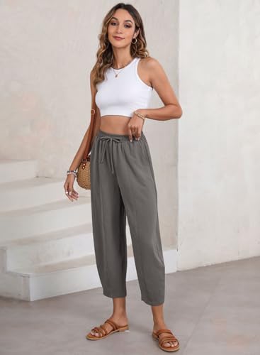 Image of EVALESS Women's High Waisted Wide Leg Palazzo Trousers