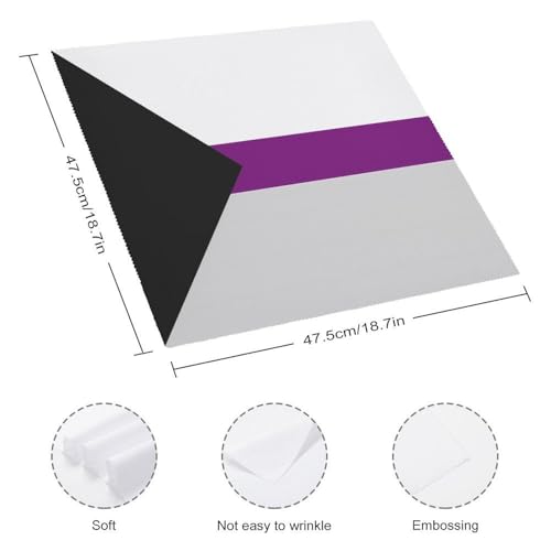 Servilleta de mesa demisexual de tela suave, mantel cuadrangular lavable para banquetes 3