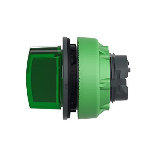 Cabeza sel.flush lum.verde sélecteur encastrable robuste 3 pos