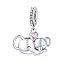 Elephants (large and small) charms