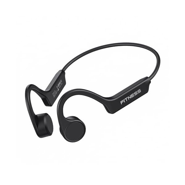 PSIER Bone Conduction Headphones, Wireless Headphones Bluetooth 5.3, Open Ear Headphones 8H Playtimes Sports Earphones with Mic, IPX6 Waterproof Headset for Hiking, Cycling, Gym, Black