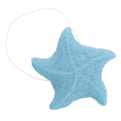 Mikikit Esponja Exfoliante Infantil Forma de Estrella de Mar para Baño Suave y Segura para Piel Delicada de Bebés Ligera y Portátil para Limpieza Corporal Diaria