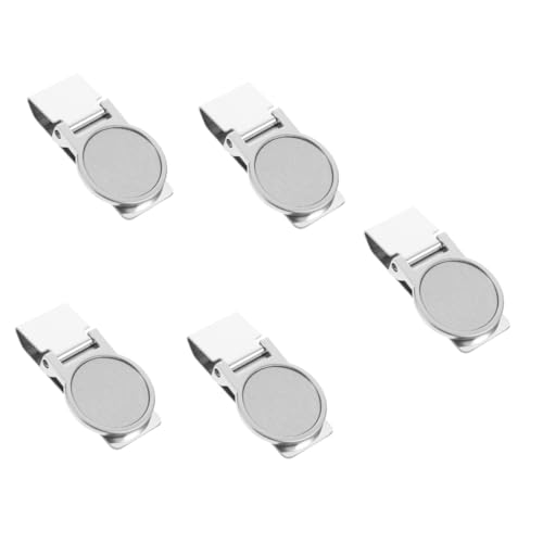 5pezzi Clip Fermasoldi Inossidabile Clip Per Banconote Biglietti e Resistente Per e