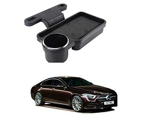 Image of Oshotto (FT-04) Foldable Car Auto Headrest Rear Back Seat Table Drink Food Cup Tray Holder Compatible with Mercedes Benz CLS