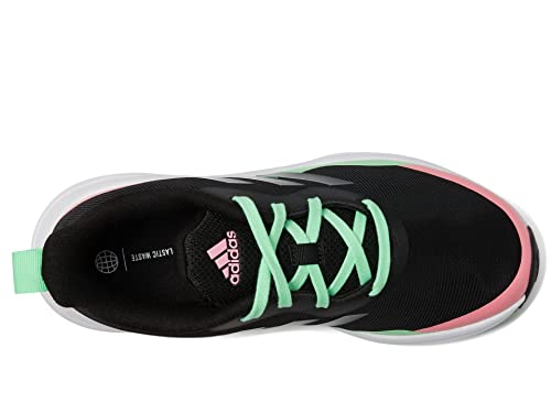 adidas Boy's Fortarun (Little Kid/Big Kid) Black/Black/Beam Pink 2 7 Big Kid M2