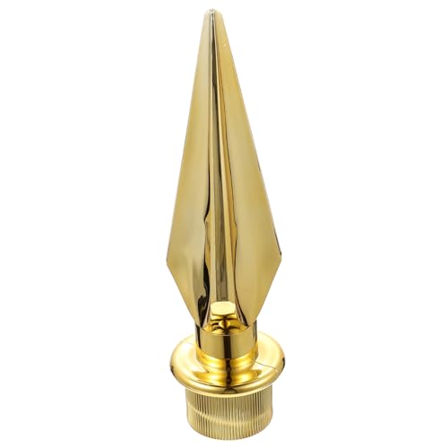 MERRYHAPY testa di pennone ornamento del cappello a terminale dellasta della bandiera punte di pennone Acciaio inossidabile decorare Hardware cappello a cilindro ufficio Componente plastica