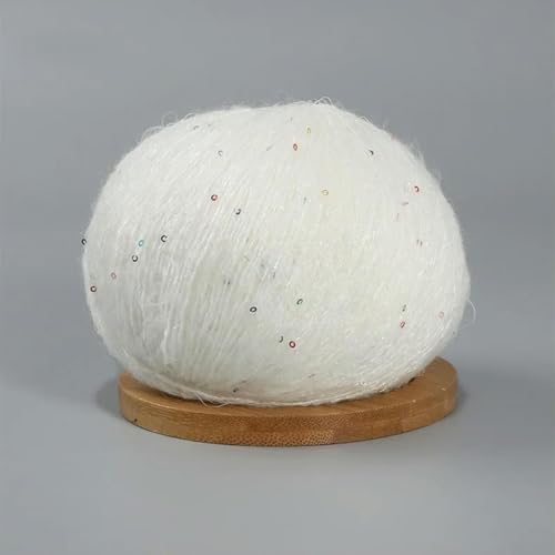 50g Lace Mohair Yarn with Sequins Crochet Knitting Yarn with