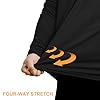 DiULi Men's UPF 50+ Sun Protection Hoodie, Long Sleeve Quick-Dry Swim Rash Guard & Outdoor UV Shirt, Breathable Performance Hoodies,Black,Size XL #4