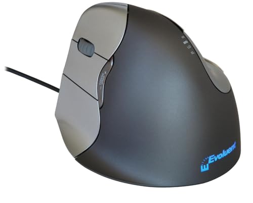 Evoluent Vertical Mouse 4 LEFT PC Mouse, PC / Mac, 2 Ways