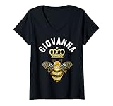 Photo Gallery donna giovanna nome giovanna compleanno regina corona ape giovanna maglietta con collo a v Photo Gallery donna giovanna nome giovanna compleanno regina corona ape giovanna maglietta con collo a v