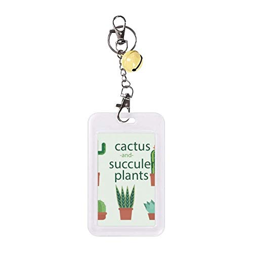 Badge de protection pour carte de crédit motif cactus idée cadeau utile jaune cloche