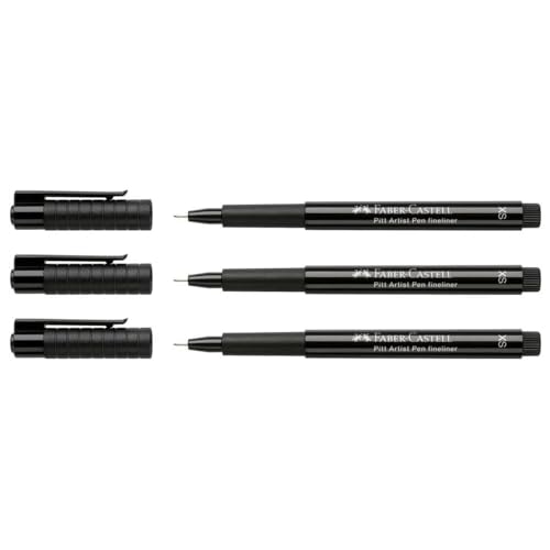 Faber-Castell Pitt Artist 205012 Set de pointes noires avec 6 crayons d Faber-Castell Pitt Artist 205012 Set de pointes noires avec 6 crayons d