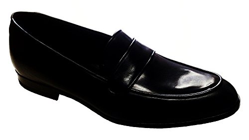 Mocasines de piel para hombre en negro talla 46 perfectos para la oficina y eventos