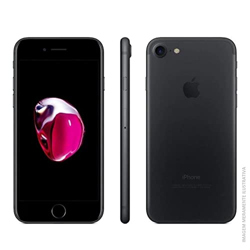 iPhone 7 32GB Preto Matte 4G Tela 4.7 Retina - Cam. 12MP + Selfie 7MP iOS 11 - Apple
