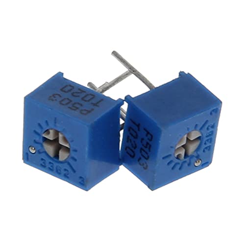 Heyiarbeit 50K Ohm 3362P-503 Trimmer Potentiometer 3 Pins Carbon Film Variable Potentiometer for Printed Circuit Boards Televisions Induction Cookers 10pcs