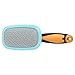 FECAMOS Brosse de toilettage pour Chat, Brosse Fit Skin pour Chat et Chien pour Lapins(tête Bleue Manche Orange)