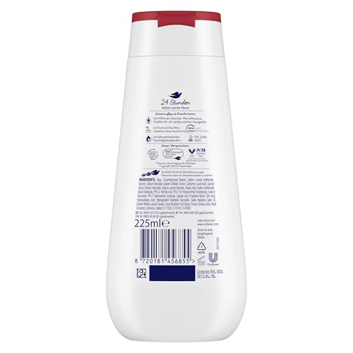 Dove Advanced Care Duschcreme Vitalisierende Pflege mit 24h Renewing MicroMoisture für sofort lotion-zarte Haut 225 ml