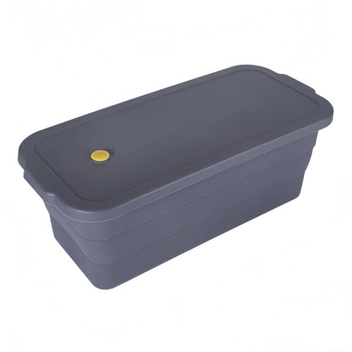 Horneado de silicona plegable con marco de metal resistente y tapa para una cómoda preparación de pastel de carne en el horno
