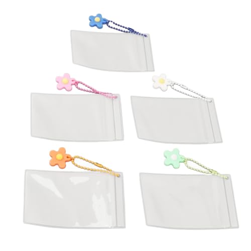 Comtervi Bolsa fotográfica de PVC transparente de 7,6 cm com suporte dupla face para fotos para dar de presente