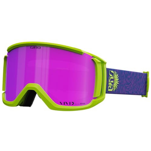 Giro Revolt Adult Snow Goggle - Purple Ajna Strap with VIVID Pink/Clear Lenses