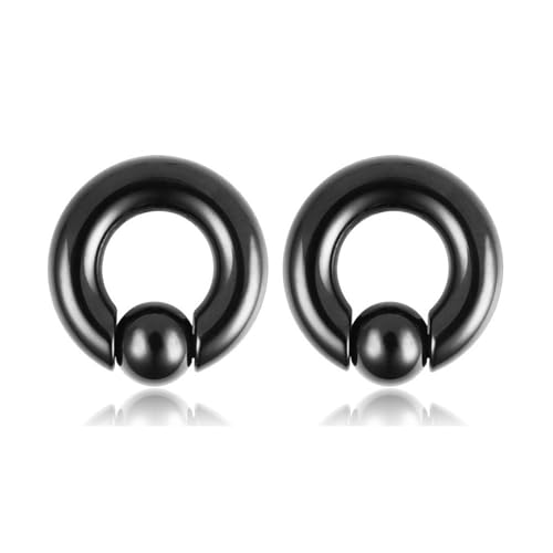 Tunnels en acier inoxydable pour oreilles extenseur de jauges anneau de 3 à 10mm unisexe