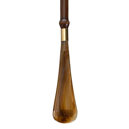 21" Elegent Shoe horn and Backscratcher with Beechwood Shaft: Perfect Unique and Quality Gift for Men and Women made in Italy - Thumbnail 3