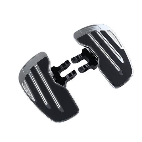 Pédales de conducteur R18B avec repose-pieds large anti-glisse couleur argent