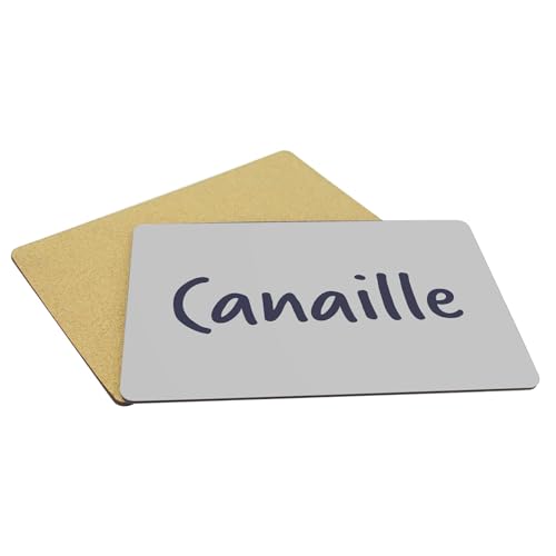 Lot de sets de table souples en liège grand format gris - 5