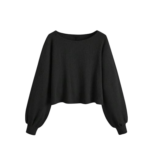 Girls Cute Preppy Shirts 2025 Fashion Puff Sleeve Tops Spring Casual Ribbed Blouses Cotton Comfy Tops Lightweight3