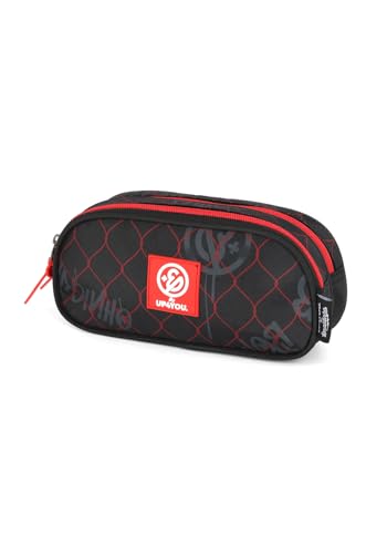Estojo Escolar Luxcel Enaldinho 2 divisórias - Vermelho